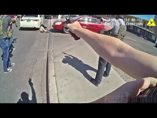 bodycam shows cops shooting man trying to carjack a citizen